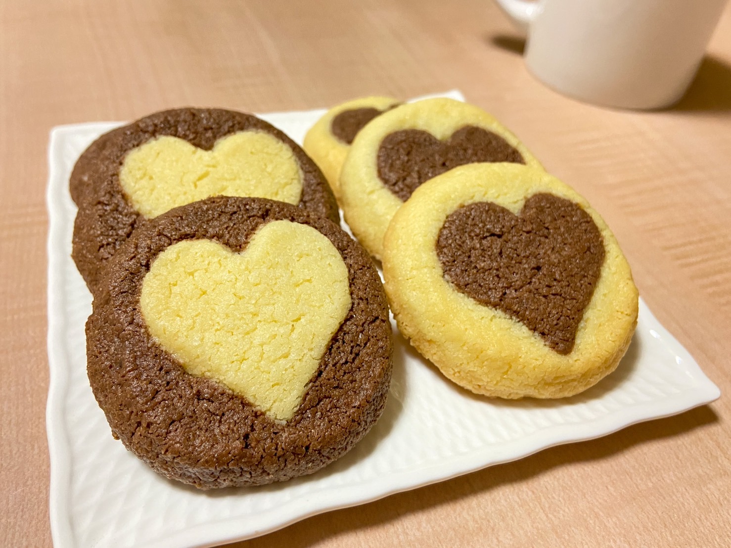 ハート♡クッキー】アイスボックスクッキー | からん：レシピ | からん